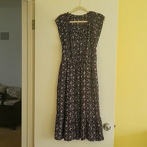 J Crew Two-Tiered Floral Dress